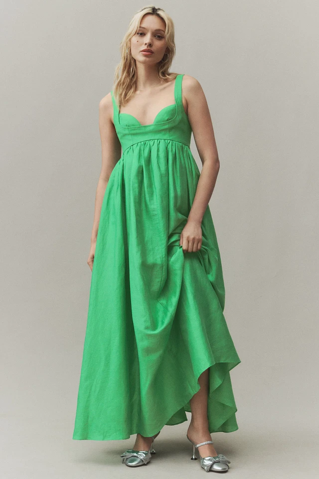 Acler Sandgate Sleeveless A-Line Midi Dress