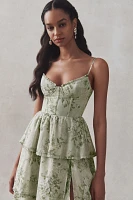 V. Chapman Caterina Corset Ruffle Dress