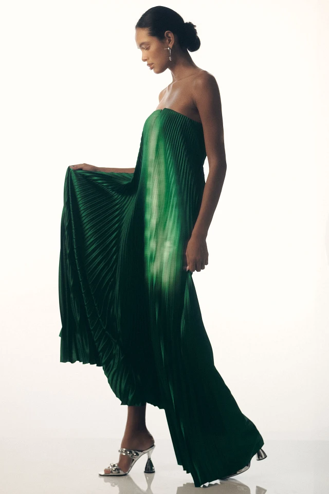 slim fit dress slacks Maternity Contrast Pleated Dress