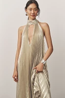 L'IDÉE Opera Halter Cutout Maxi Gown