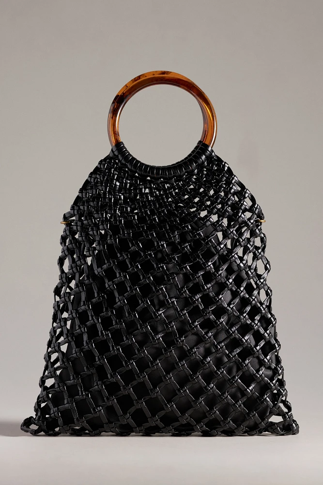 Netted Day-to-Night Satchel