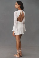 MISHA Aurora Bell-Sleeve Mini Dress