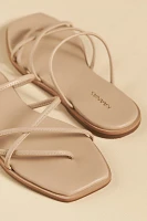 Kaanas Kapok Square-Toe Strappy Slides