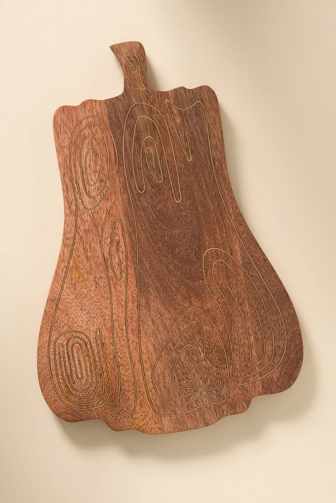 Wood Inlay Hardwood Gourd Cheeseboard