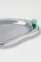 Odile Silver Metal Vanity Tray