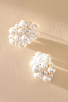 Pearl Cluster Post Earrings