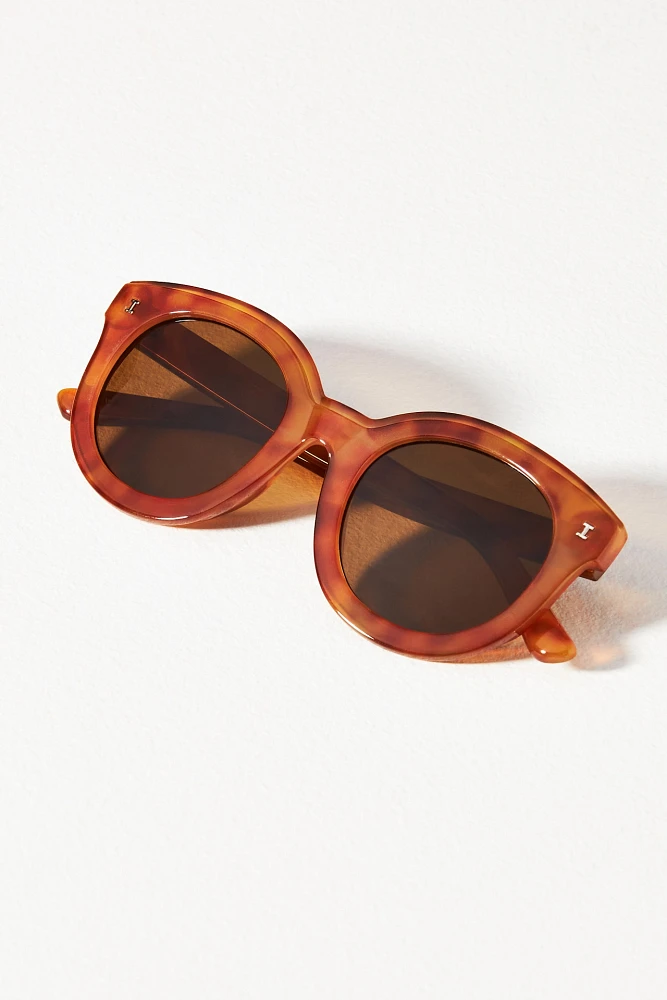 Round Chunky Tortoise Sunglasses