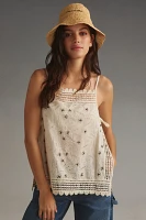 By Anthropologie Embroidered Lace Cami