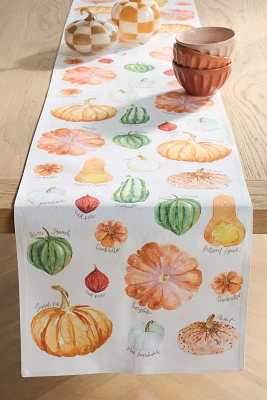 Types of Pumpkins Table Runner