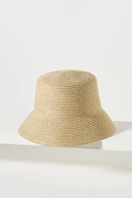 Raffia Shimmer Bucket Hat