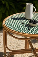 Coastal Indoor/Outdoor Rattan Bistro Table