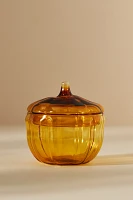 Cindy Glass Pumpkin Sugar Pot