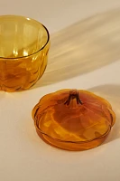 Cindy Glass Pumpkin Sugar Pot