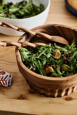 Wood Serving Bowl