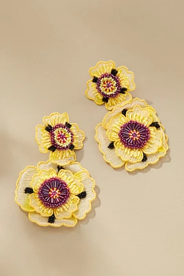 Mignonne Gavigan Double Flower Drop Earrings