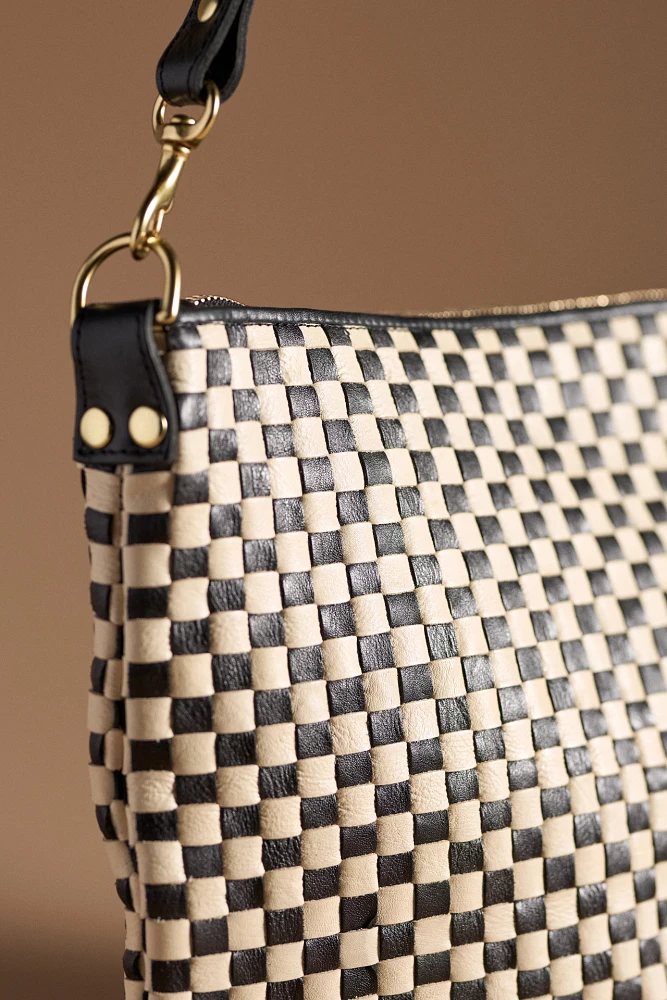 Clare V. Woven Check Moyen Messenger Bag