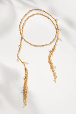 Wrap Fringe Chain Necklace