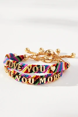 BaubleBar Mommy & Me Love You Bracelets, Set of 2