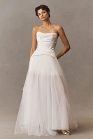 Watters Majella Strapless Two-Piece Wedding Gown