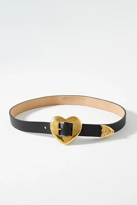 Streets Ahead Brass Hammered Heart Belt