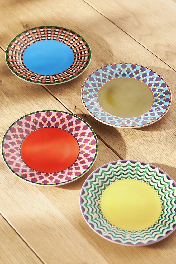 Parker Stoneware, Set of 4, Canape Plates