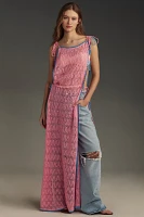 By Anthropologie Crochet Side-Slit Tunic