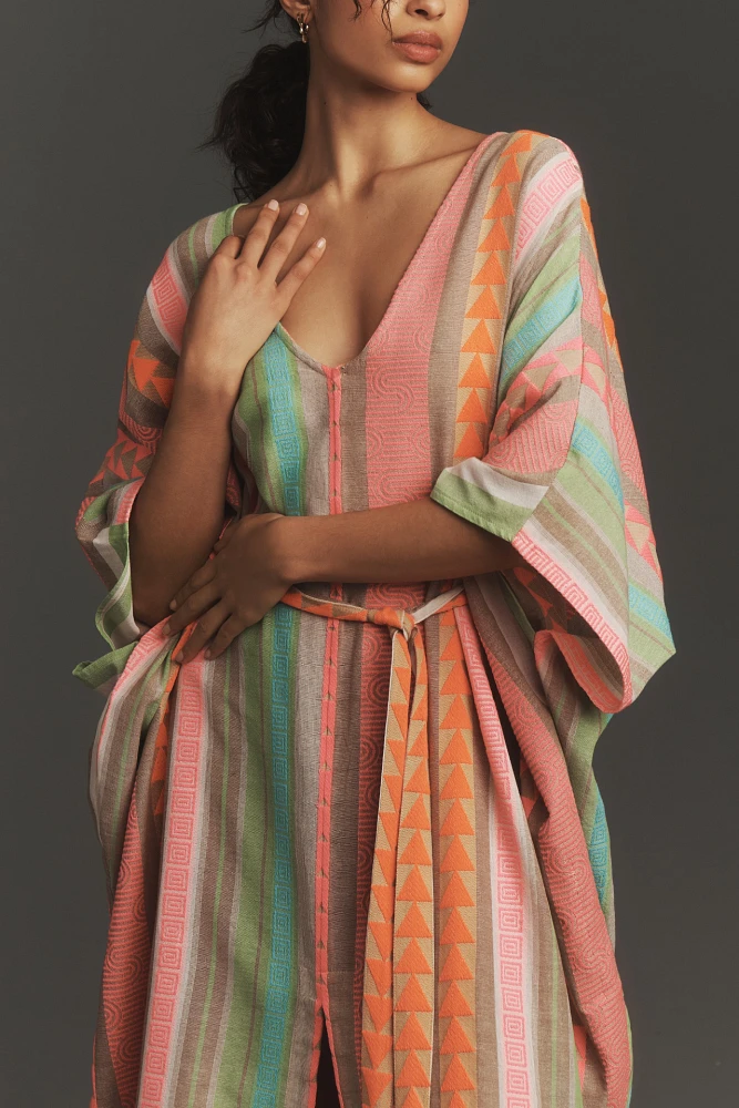 Bel Kazan Neon Embroidered Kaftan