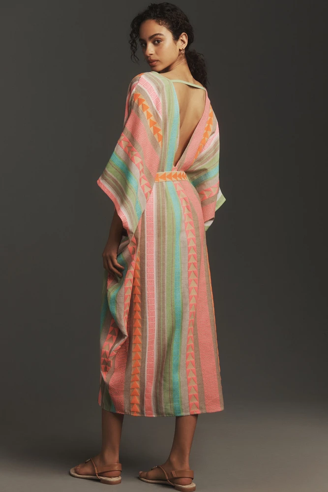 Bel Kazan Neon Embroidered Kaftan