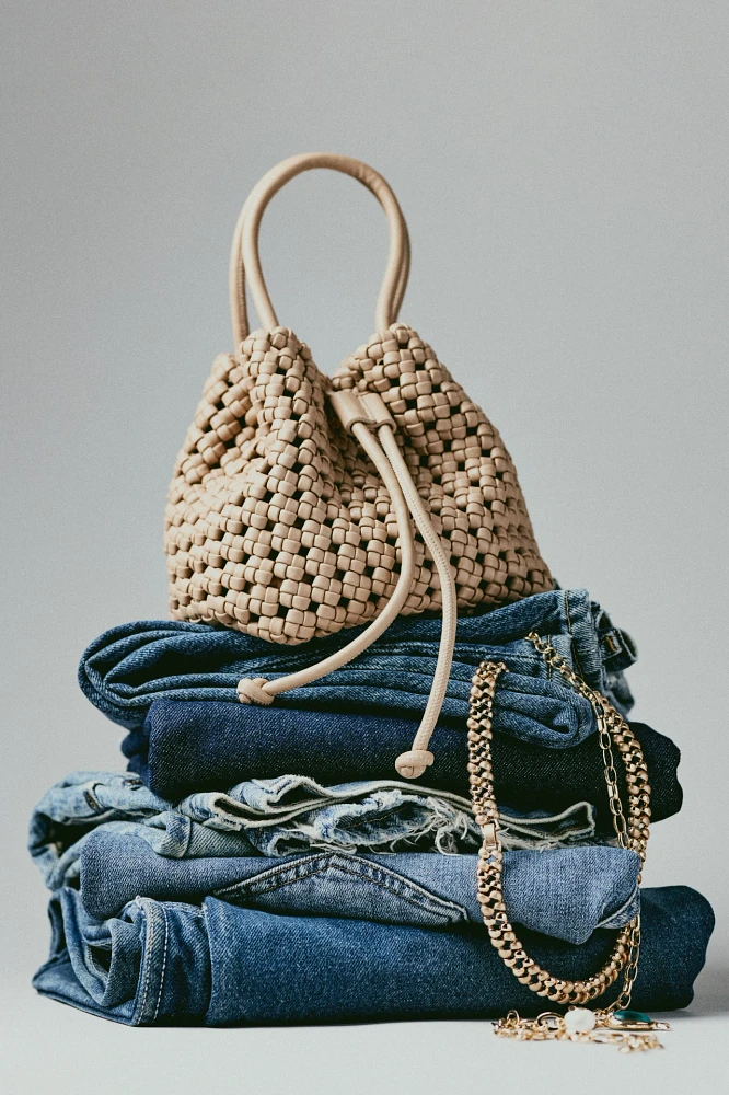 Knotted Mini Bucket Bag