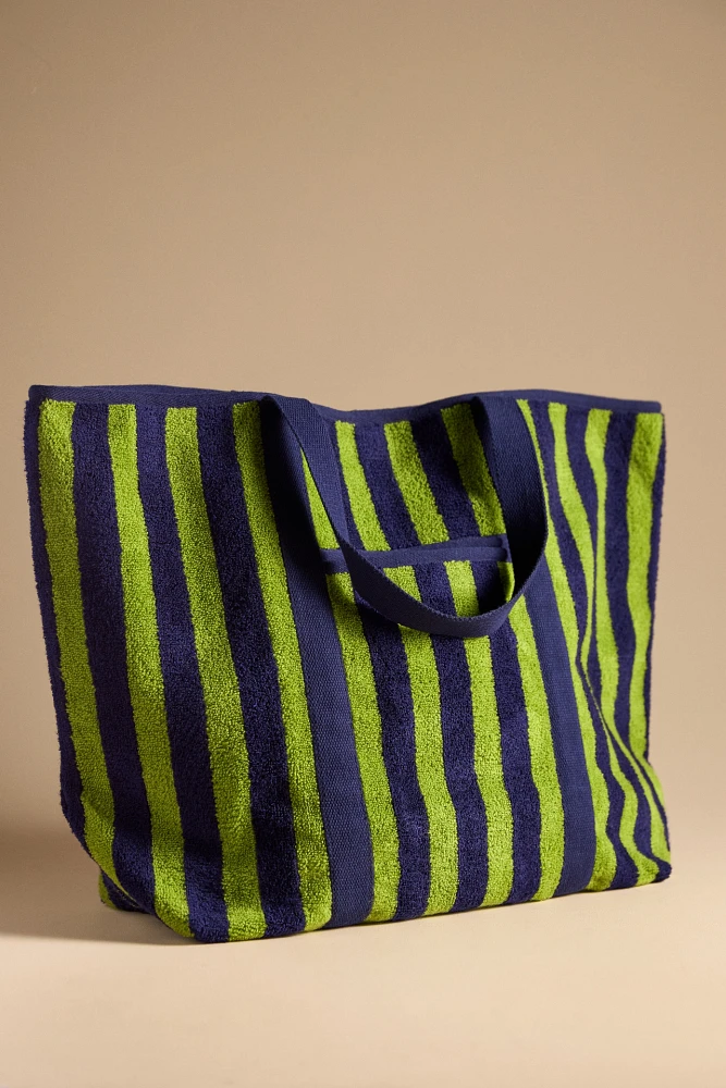 Striped Terry Summer Tote