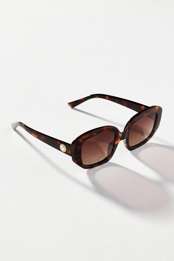 Eleventh Hour x Anthropologie Zoe Pearl Icon Sunglasses