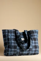 Damson Madder Plaid Tote