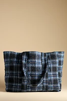 Damson Madder Plaid Tote