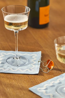 Madeline Embroidered Cocktail Napkins, Set of 4