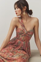 Dress The Population Idalia One-Shoulder Floral Maxi