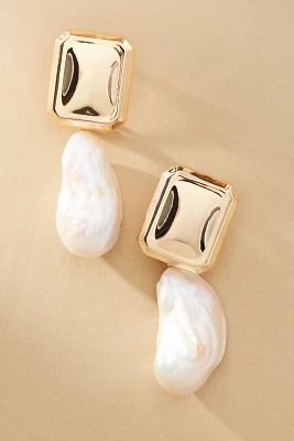 Fireball Baroque Pearl Drop Earrings