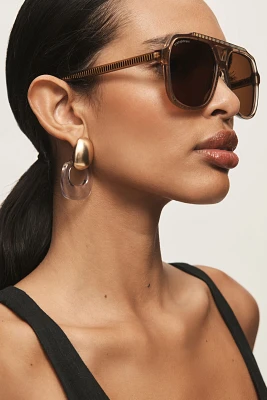 Transparent x Anthropologie Ryan Aviator Sunglasses