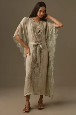 By Anthropologie Lace Shine Kaftan