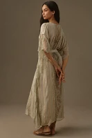 By Anthropologie Lace Shine Kaftan