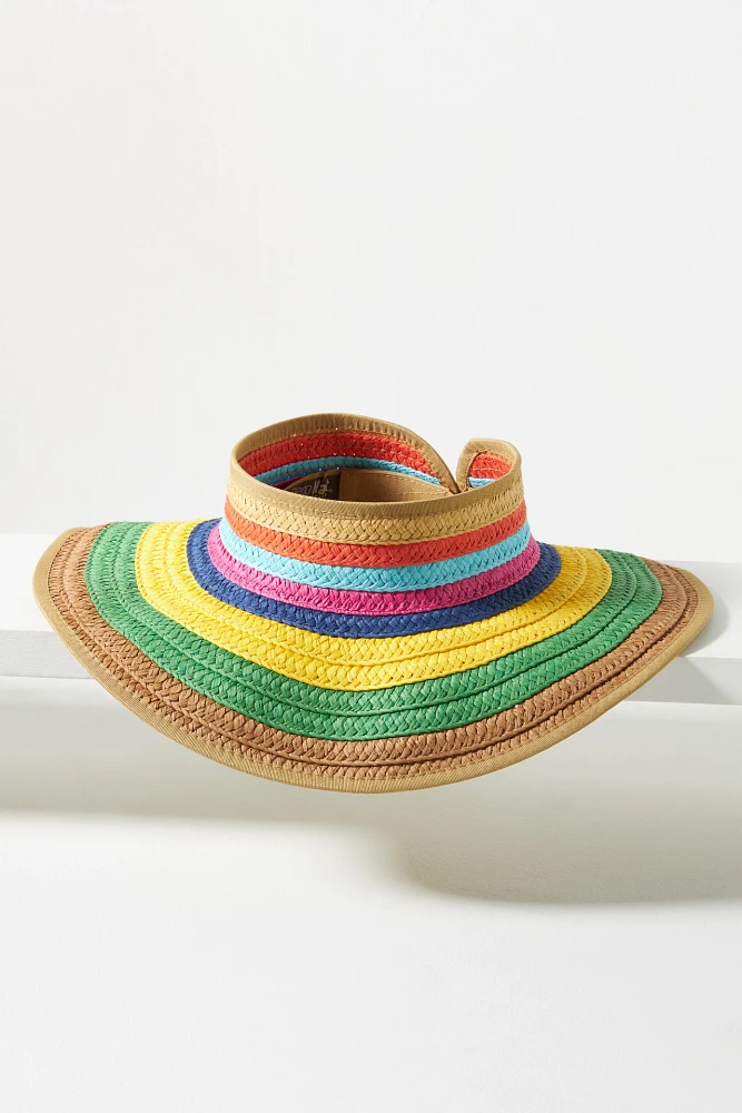 San Diego Hat Co. Paper Braid Roll-Up Visor