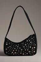 Asymmetric Beaded Shoulder Bag