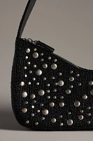 Asymmetric Beaded Shoulder Bag