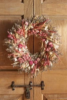 Dried Pink Florals Wreath