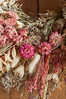 Dried Pink Florals Wreath