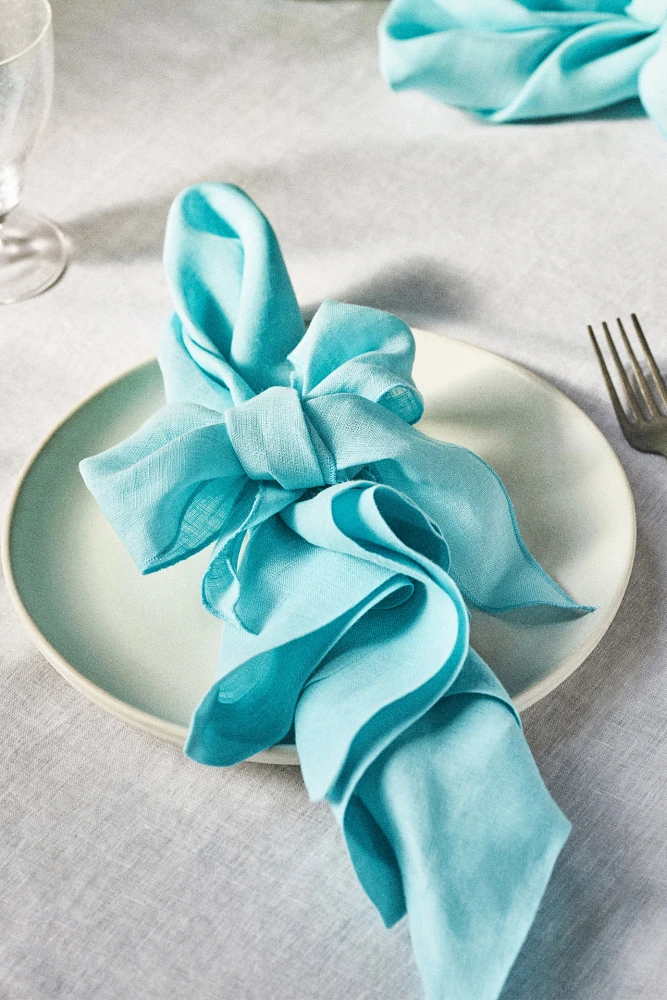 Joanna Buchanan Bow Linen Napkins, Set of 2