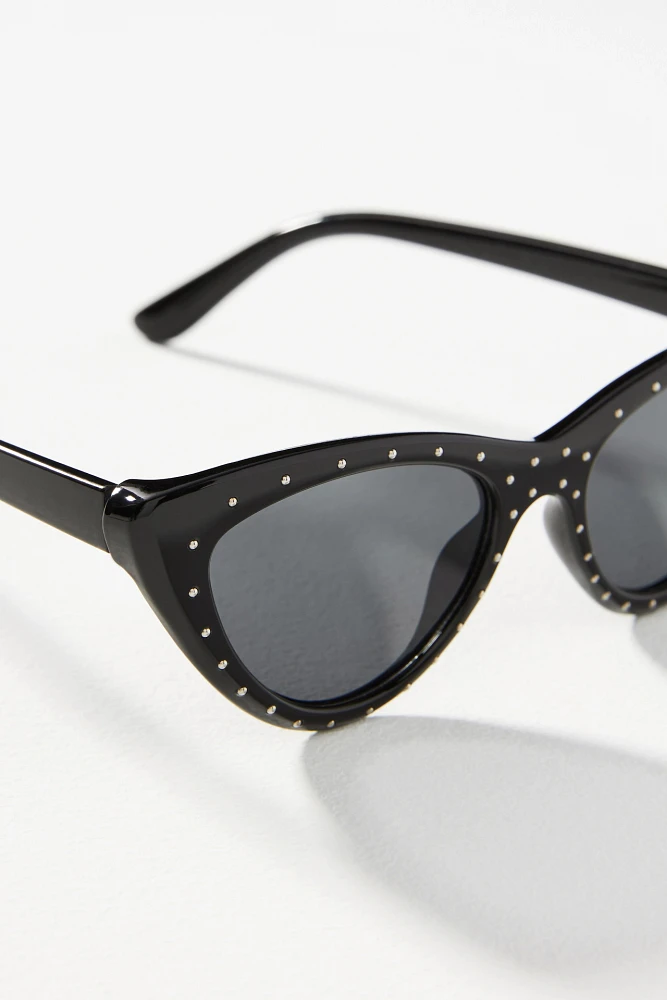 Studded Cat-Eye Sunglasses