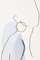 Thin Braided Hoop Earrings