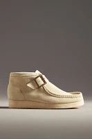 Clarks Wallabee Suede Buckle Boots