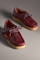 Clarks Wallabee Damson Leather Flats