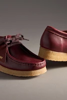 Clarks Wallabee Damson Leather Flats